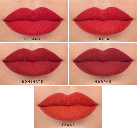 morphe red lipstick